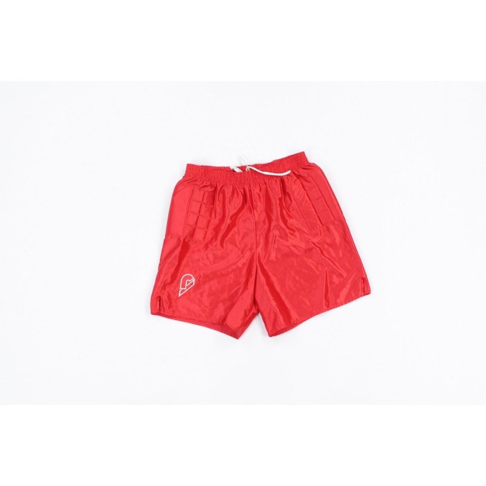NOS Vintage 90s Reusch Padded Soccer Shorts Goalie Nylon Red Mens Large USA
